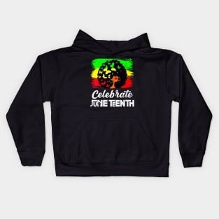 Womens Juneteenth Afro Woman Black Queen African Kids Hoodie